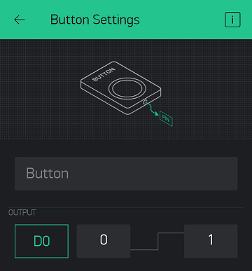 Blynk Button Setting
