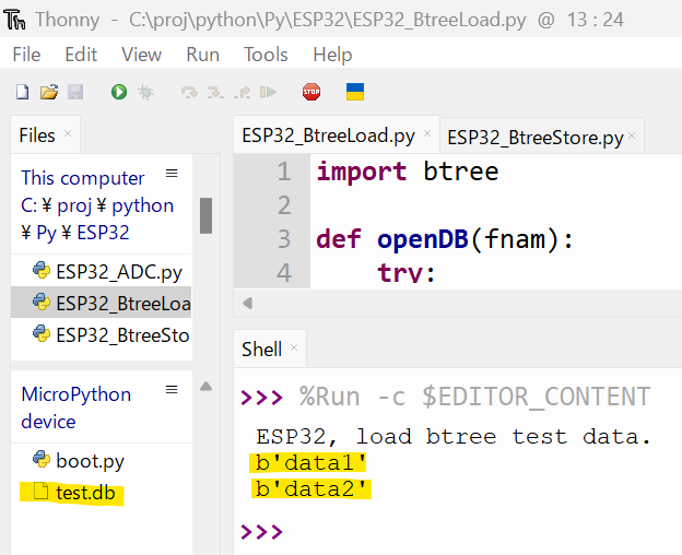 ESP32_Python_Btree_EC