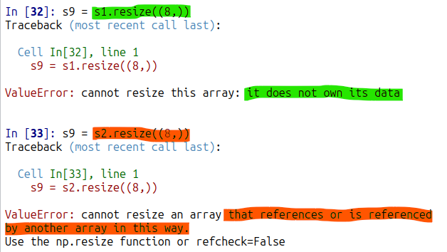 resizeERROR